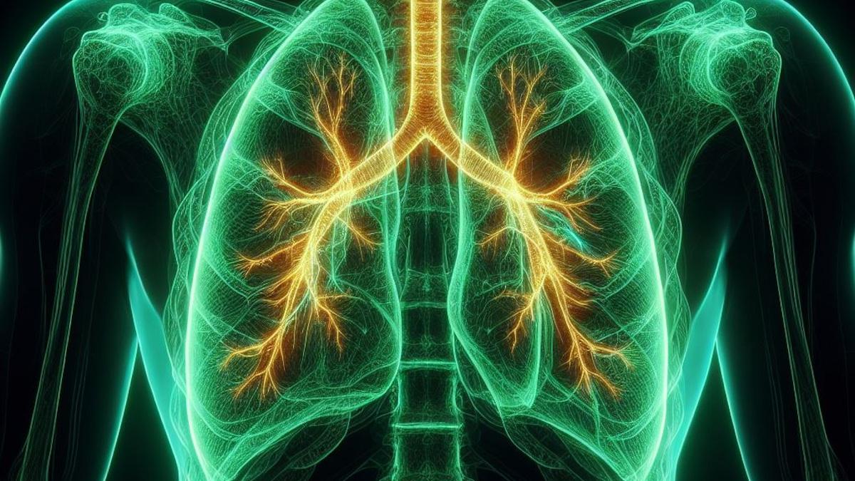 Digital image of lungs