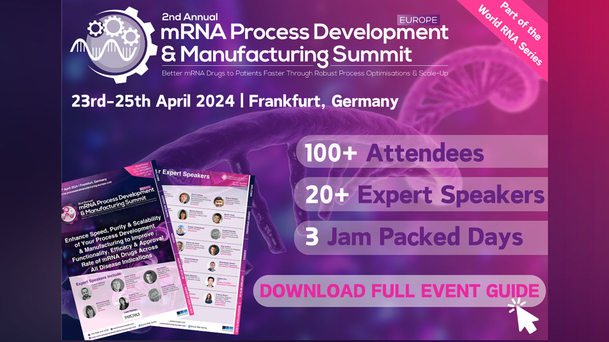 2nd MRNA Process Development & Manufacturing Summit Europe | Pharmaphorum