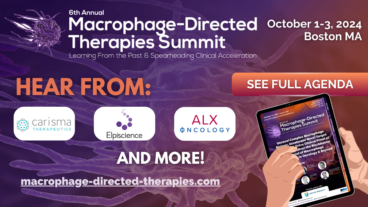 6th Macrophage-Directed Therapies Summit promotion