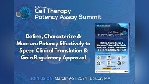 3rd Cell Therapy Potency Assay Summit banner