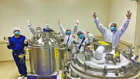 Workers at the Vacaville plant