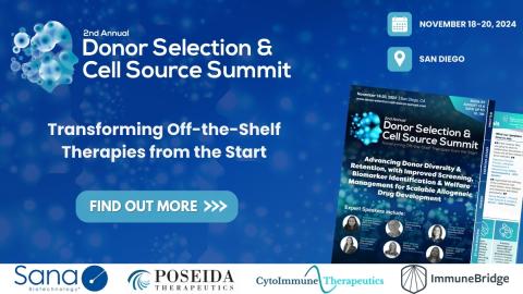 2nd Donor Selection & Cell Source Summit banner image