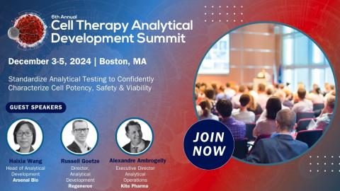 6th Cell Therapy Analytical Development Summit promotion banner