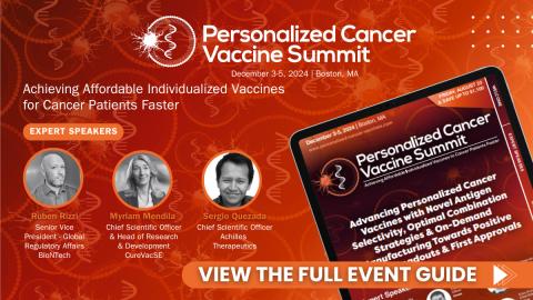 Personalized Cancer Vaccine Summit banner