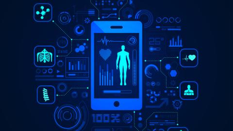 apps and telemedicine visual illustration