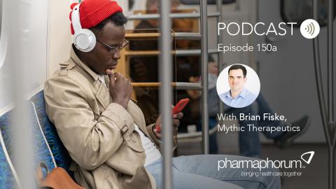 pharmaphorum podcast episode 150a - male commuter on train listening to headhones