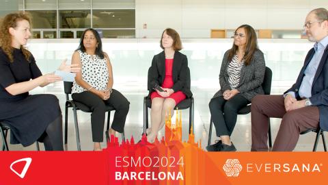 ESMO 2024 EVERSANA, Ann Marie Robertson, Vanitha Sankaran, Gurdip Daffu, Barry Vucsko