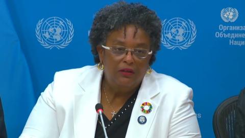 HE Mia Mottley, prime minister of Barbados, who chairs the Global Leaders Group on AMR