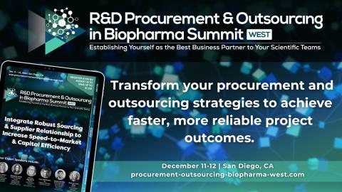 R&D Procurement & Outsourcing in Biopharma West Summit banner image