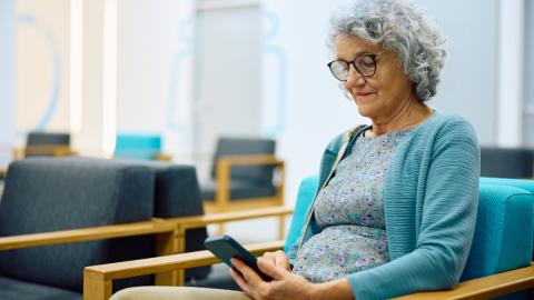 patient in waiting room