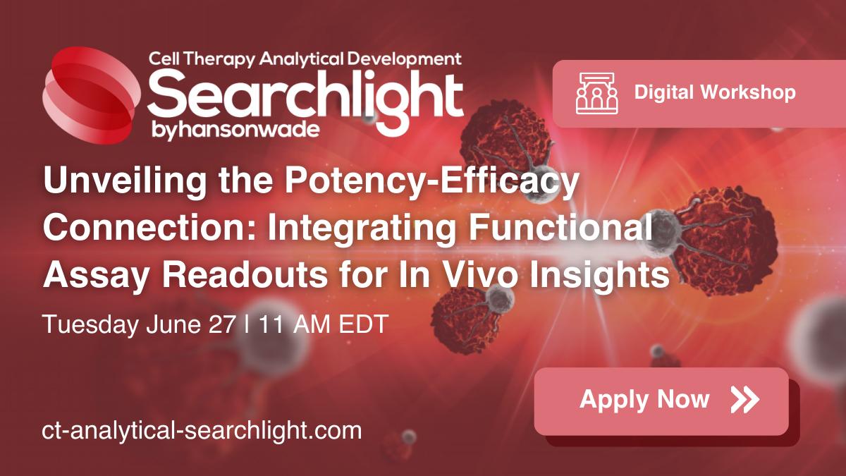 Virtual workshop - Unveiling the Potency-Efficacy Connection: Integrating Functional Assay Readouts for In Vivo Insights