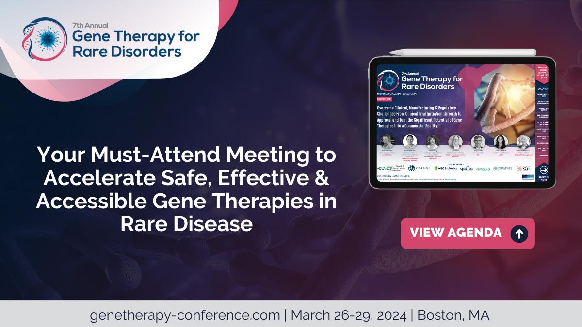 7th Gene Therapy for Rare Disorders Summit returns to Boston!