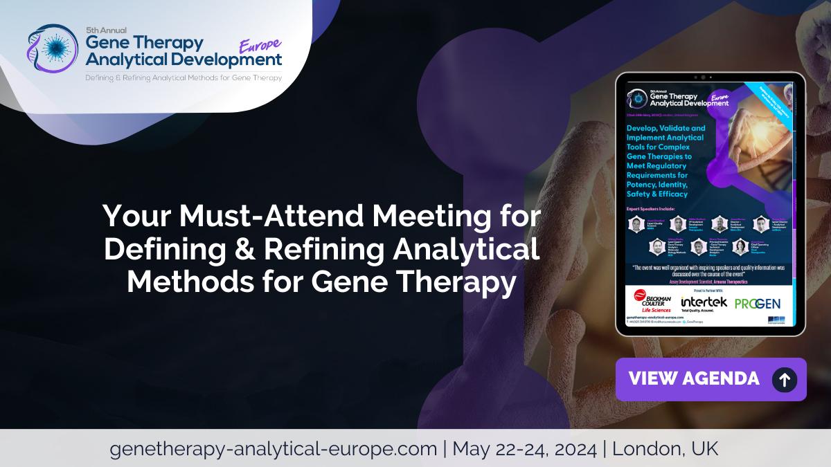 5th Gene Therapy Analytical Development Europe Summit returns to Boston!