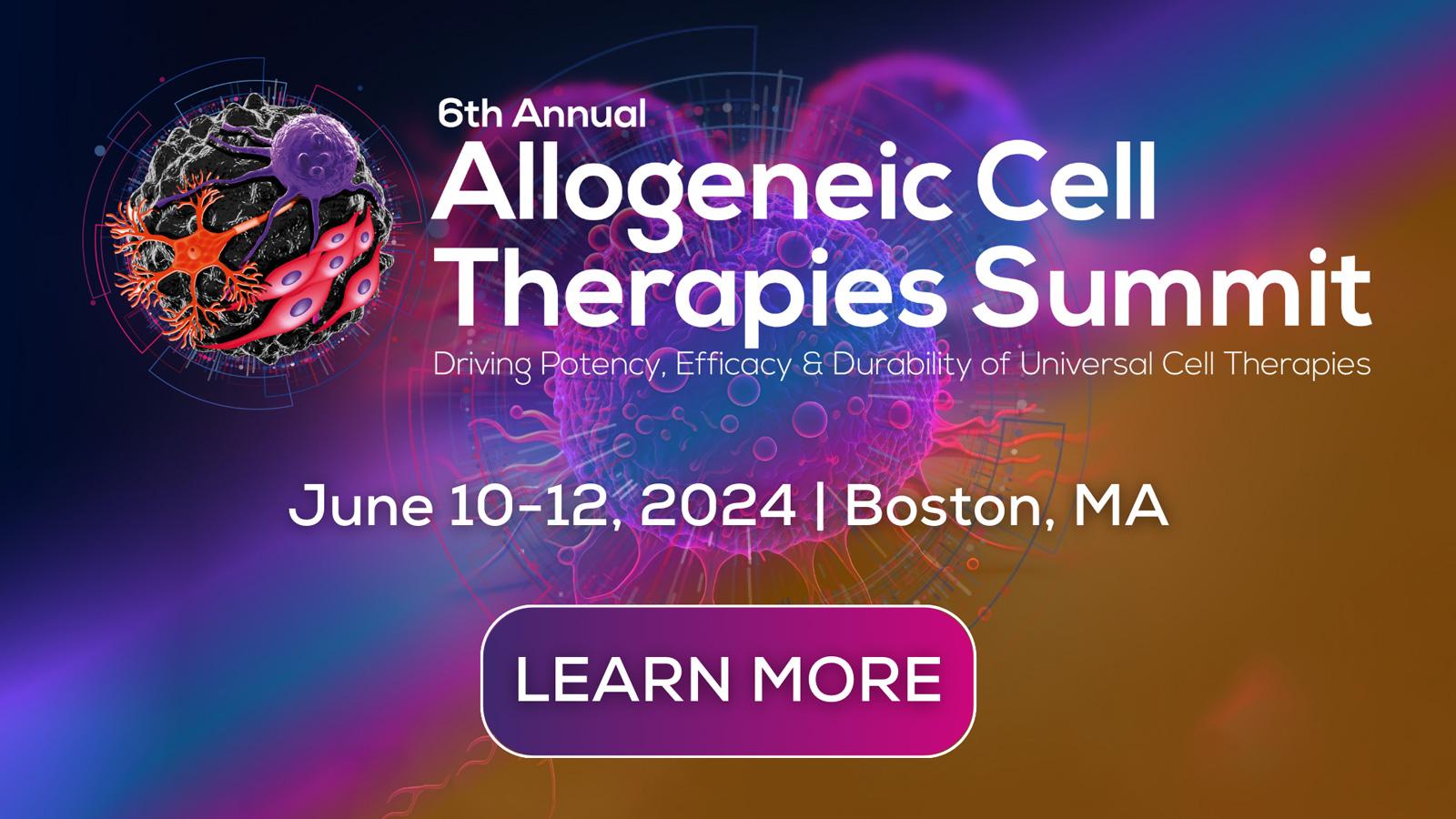 6th Allogeneic Cell Therapies Summit banner