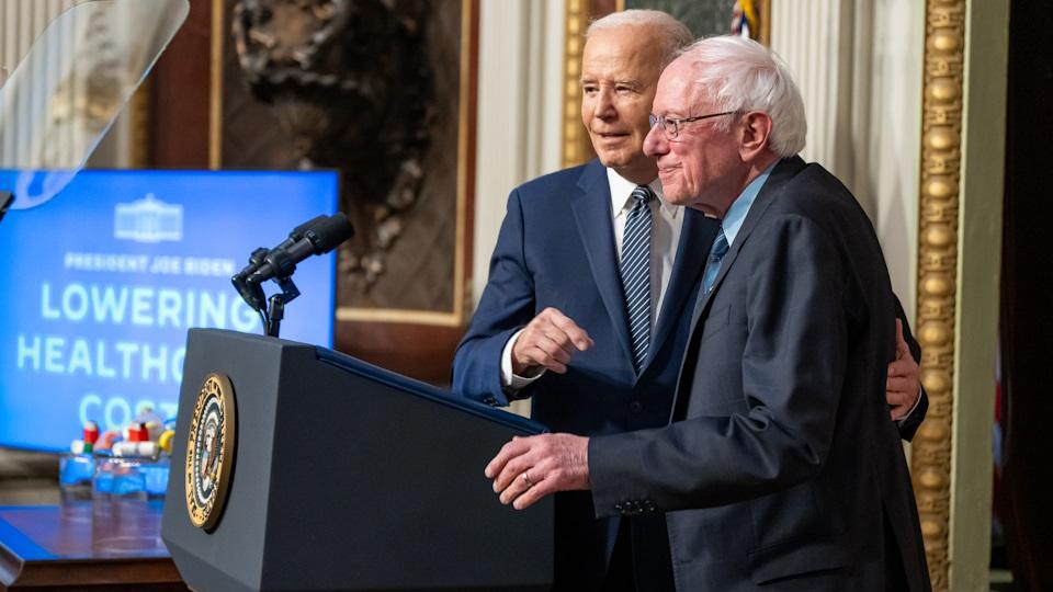President Joe Biden and Senator Bernie Sanders