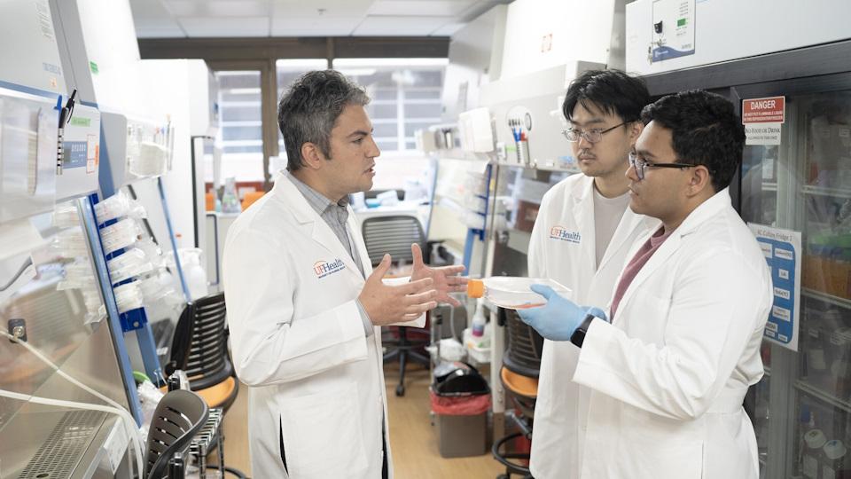 Dr Elias Sayour, Chong Zhao and Arnav Barpujari discuss the mRNA cancer vaccine developed at the University of Florida