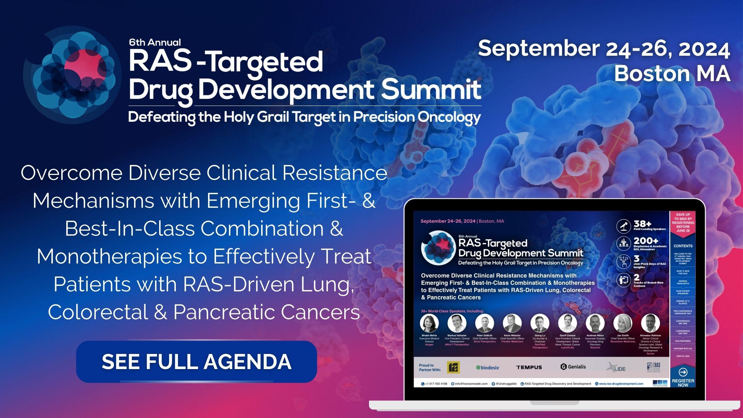 6th RAS-Targeted Drug Development Summit banner