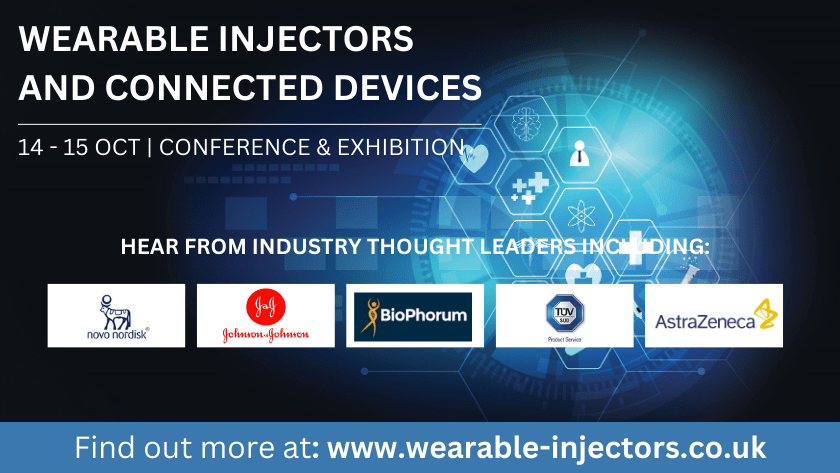 Wearable Injectors and Connected Devices UK conference banner