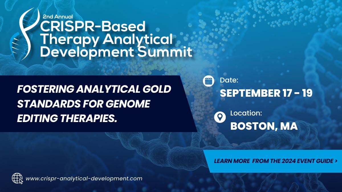 2nd CRISPR-Based Therapy Analytical Development Summit banner