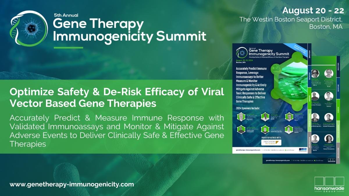 5th Gene Therapy Immunogenicity Summit banner