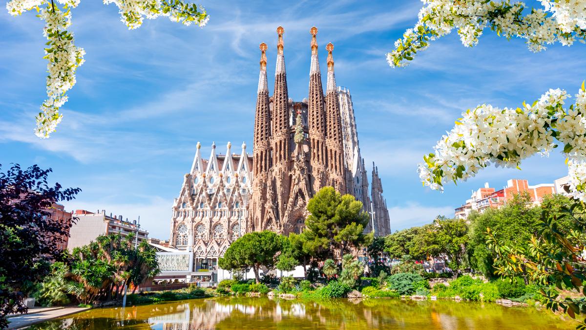 Barcelona and trees