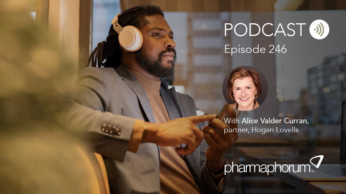 man listening to audio