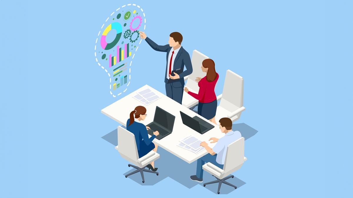 startup discussion investment ideas visual