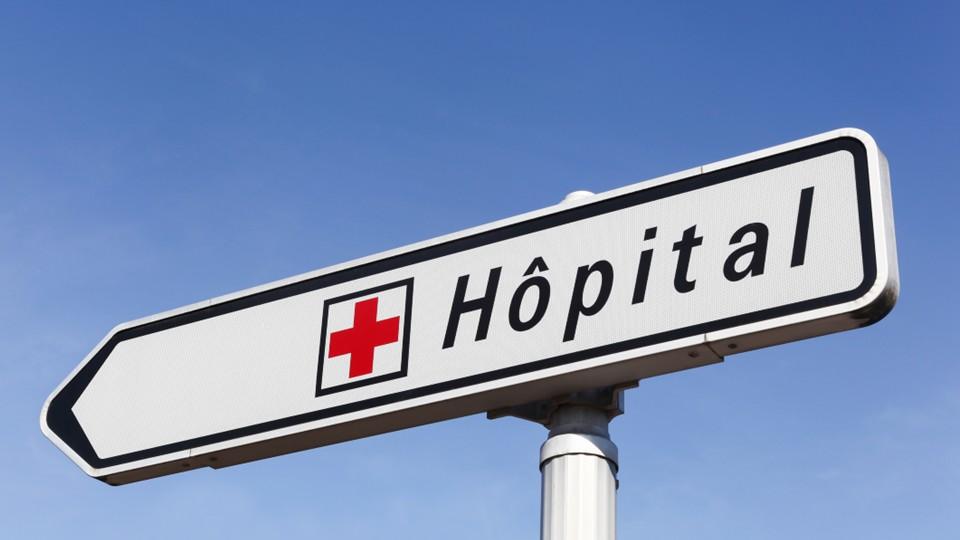 French sign for hospital