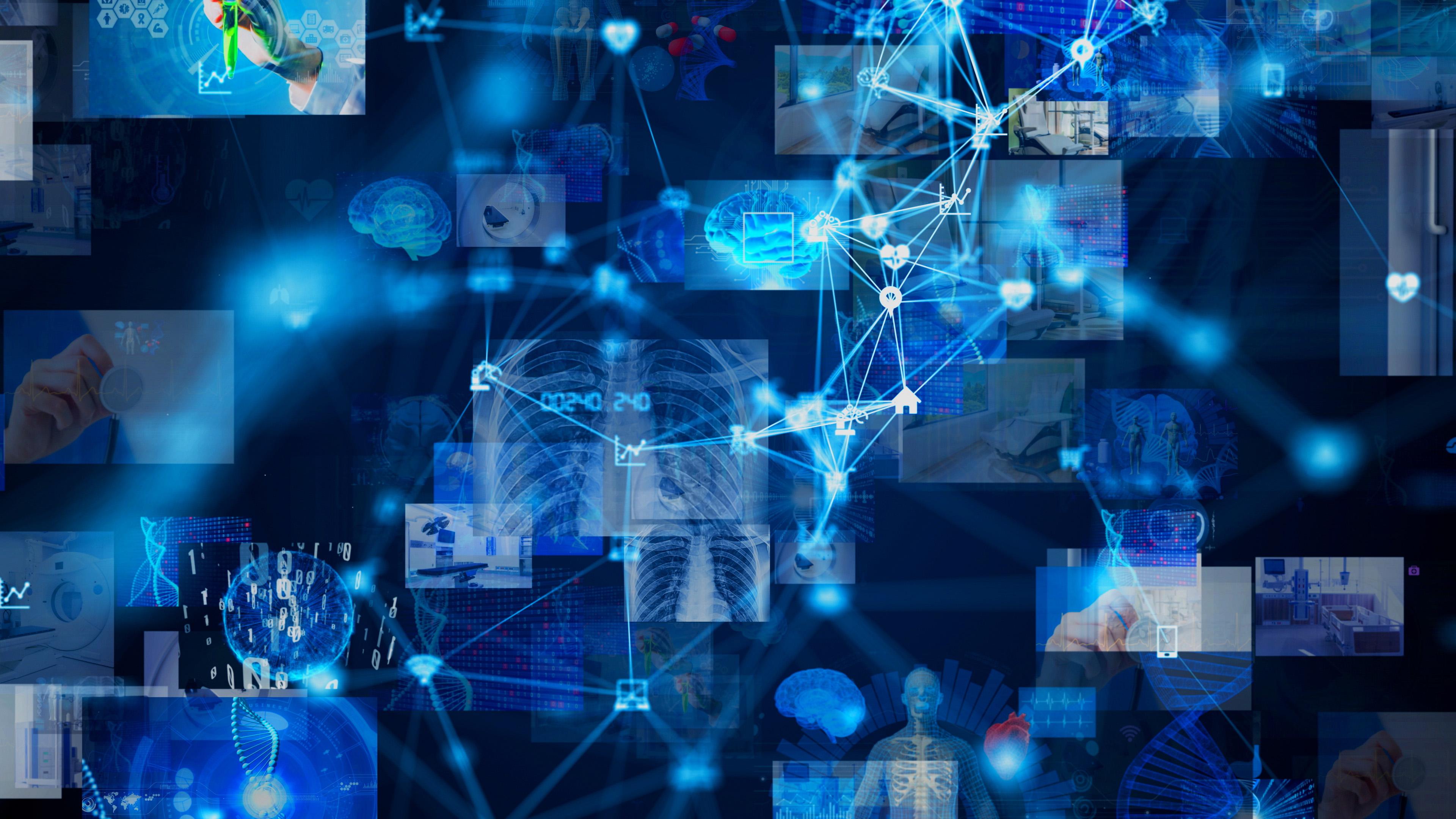 Clinical trials, various research areas, concept