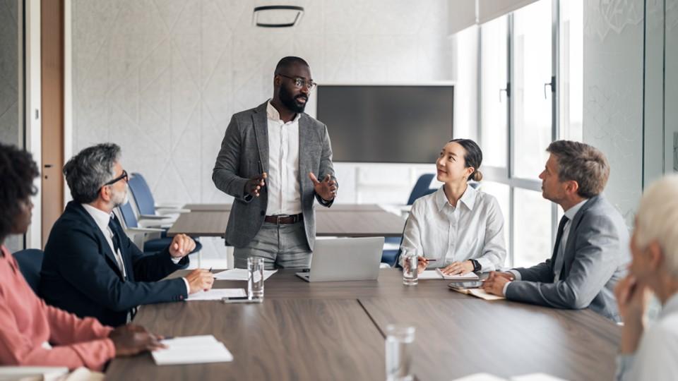 Boardroom meeting