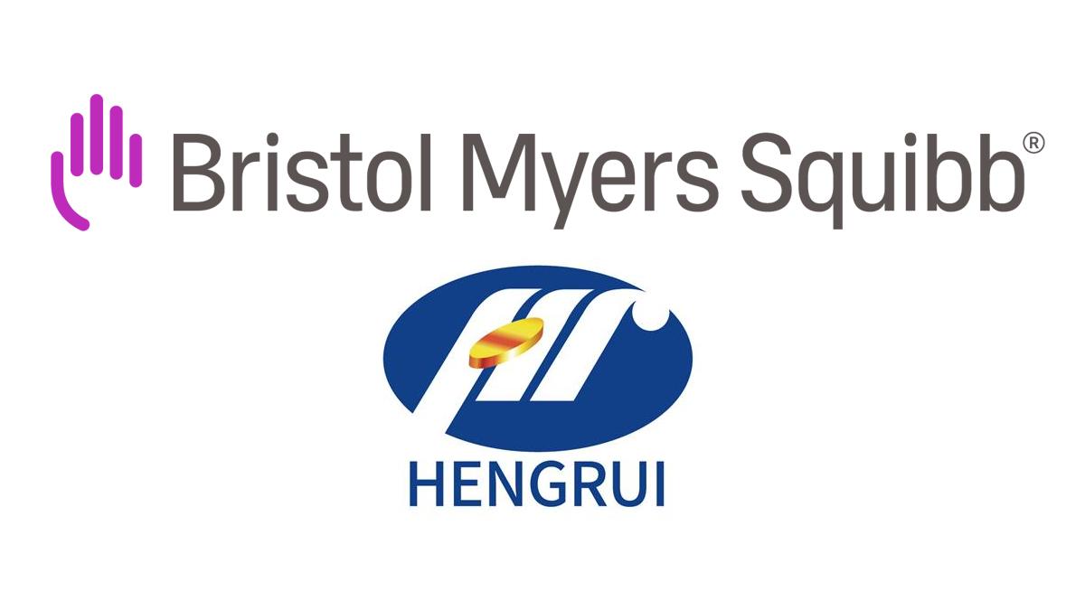 Bristol Myers Squibb and Hengrui Pharma logos