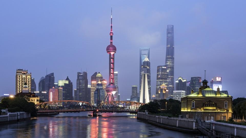 Shanghai cityscape at night