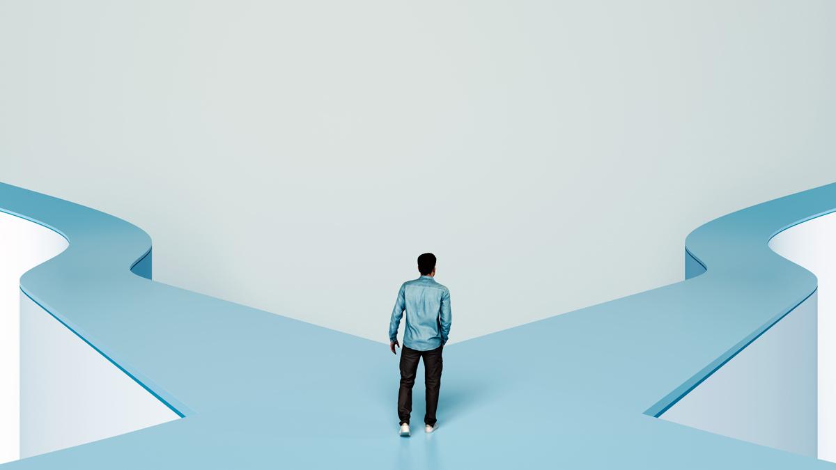 crossroads visual concept