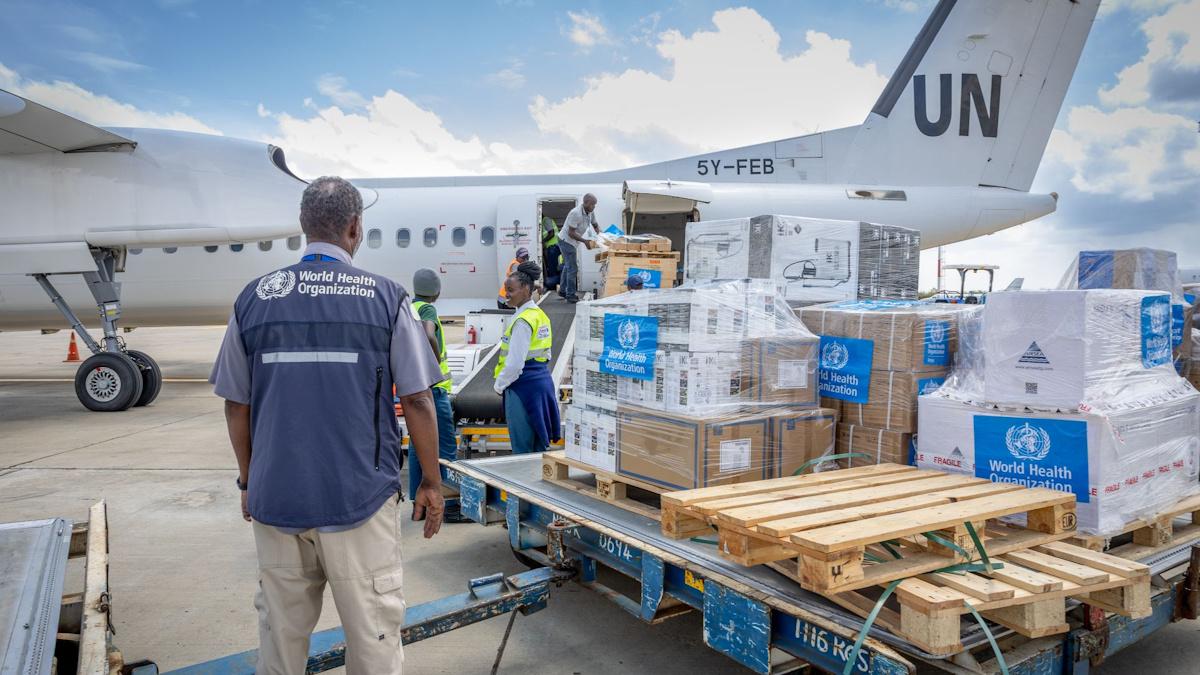 WHO mobilisation of emergency supplies