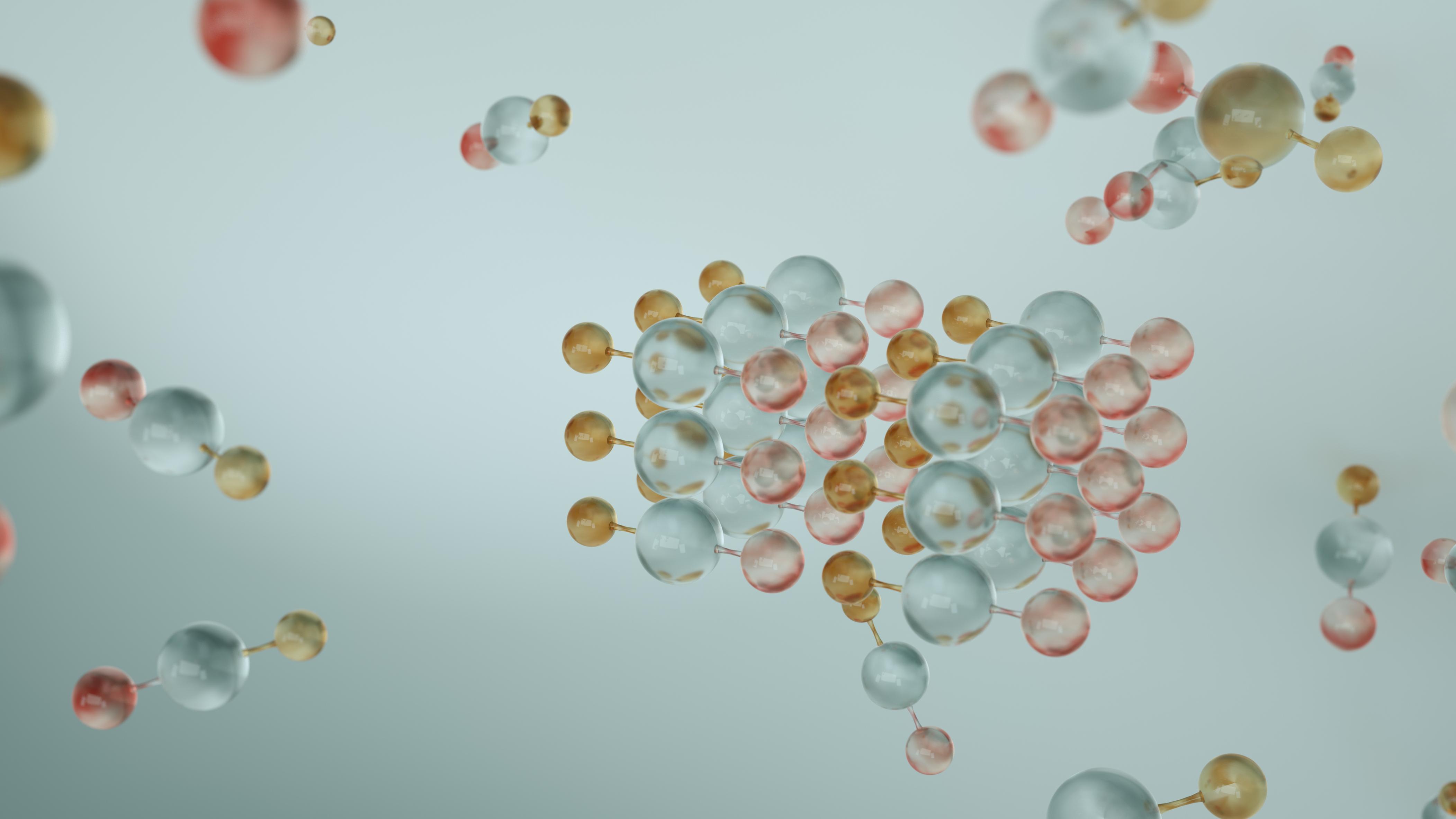 sodium hydroxide - molecular chemistry illustration