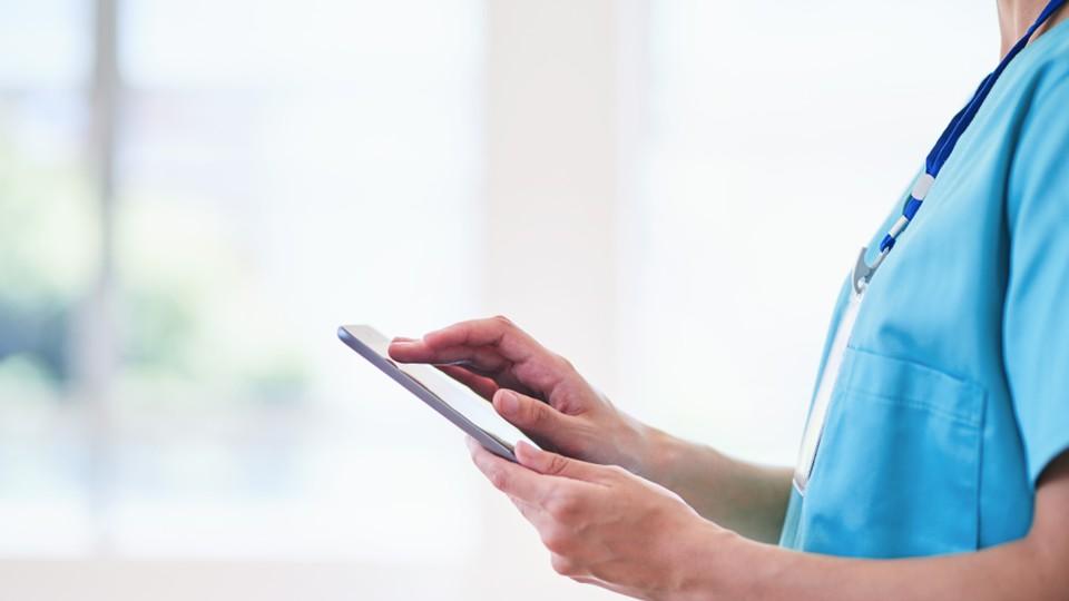 HCP using tablet