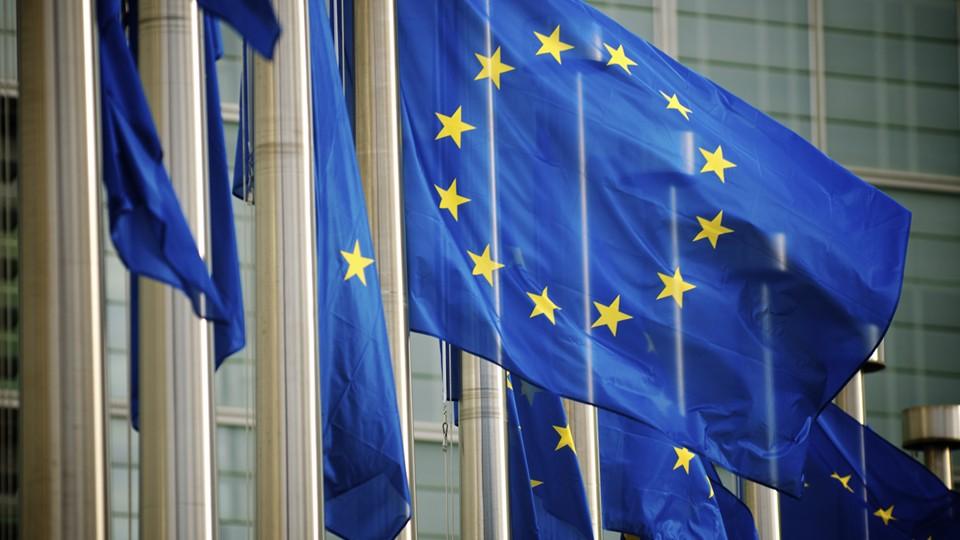 European Commission and EU flags