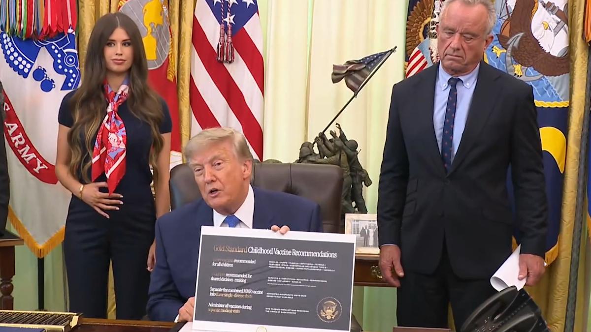 Trump order upturns federal childhood vaccines policy