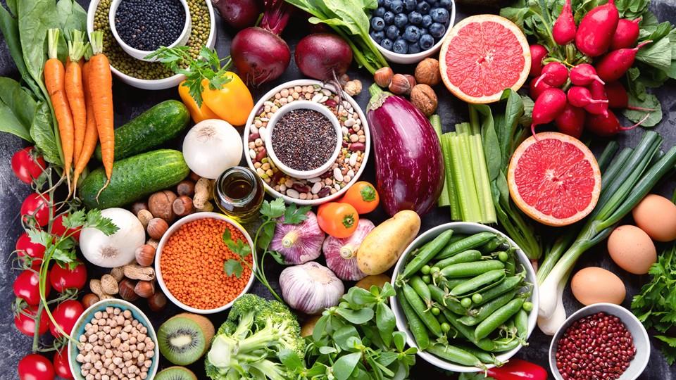 A nutritious food display