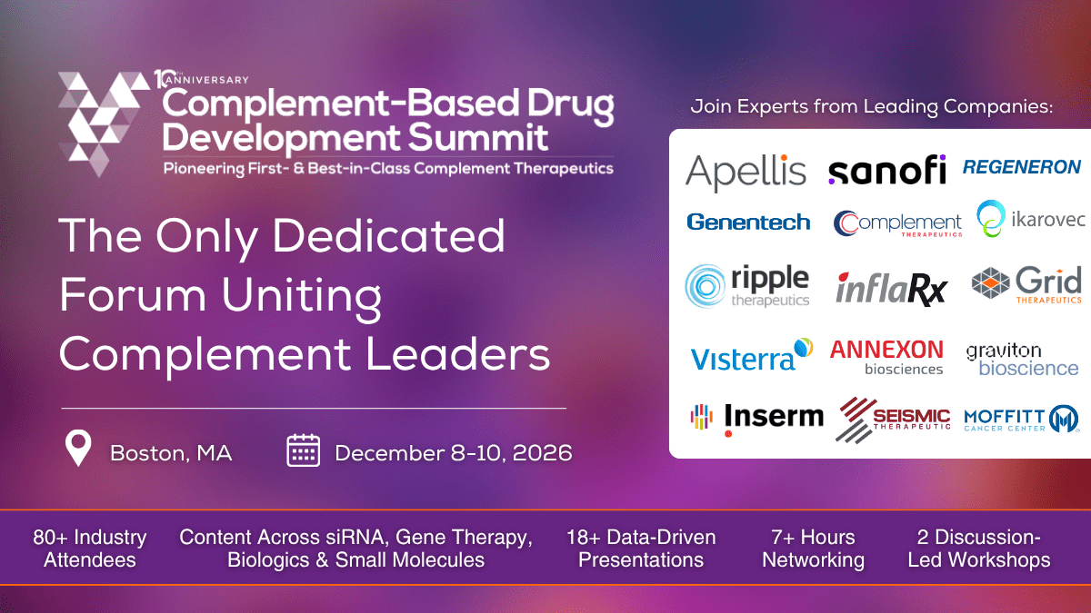 10th Complement-Based Drug Development Summit