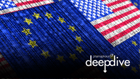 EU and US flags
