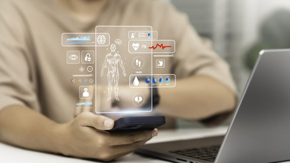 Patient with connected devices