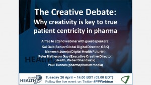 Available on demand – The Creative Debate: Why creativity is key to true patient centricity in pharma