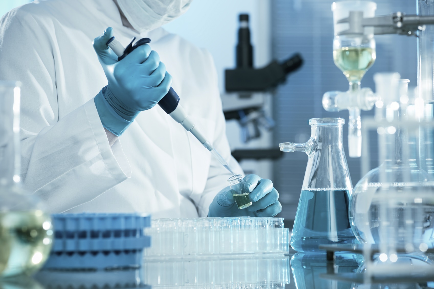 group of chemical scientists working at the laboratory.