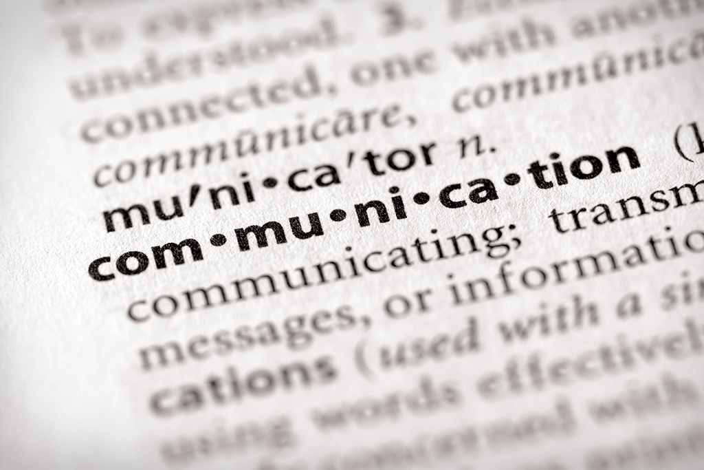Selective focus on the word "communication". Many more word photos in my portfolio...