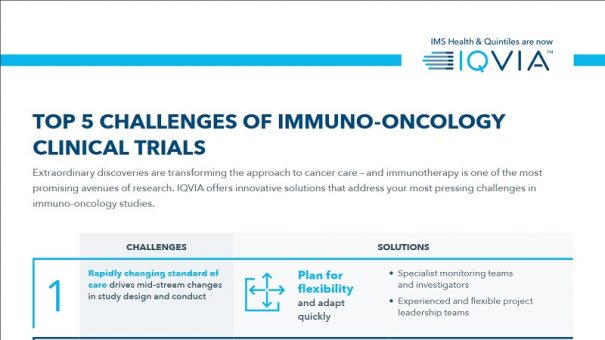 Top 5 challenges of immuno-oncology clinical trials