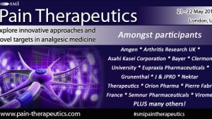 Pain Therapeutics conference is taking place in London next week