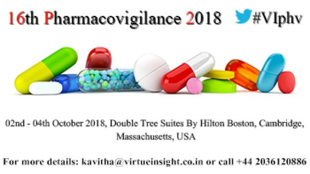 16th Pharmacovigilance 2018 - (350x200px size banner)