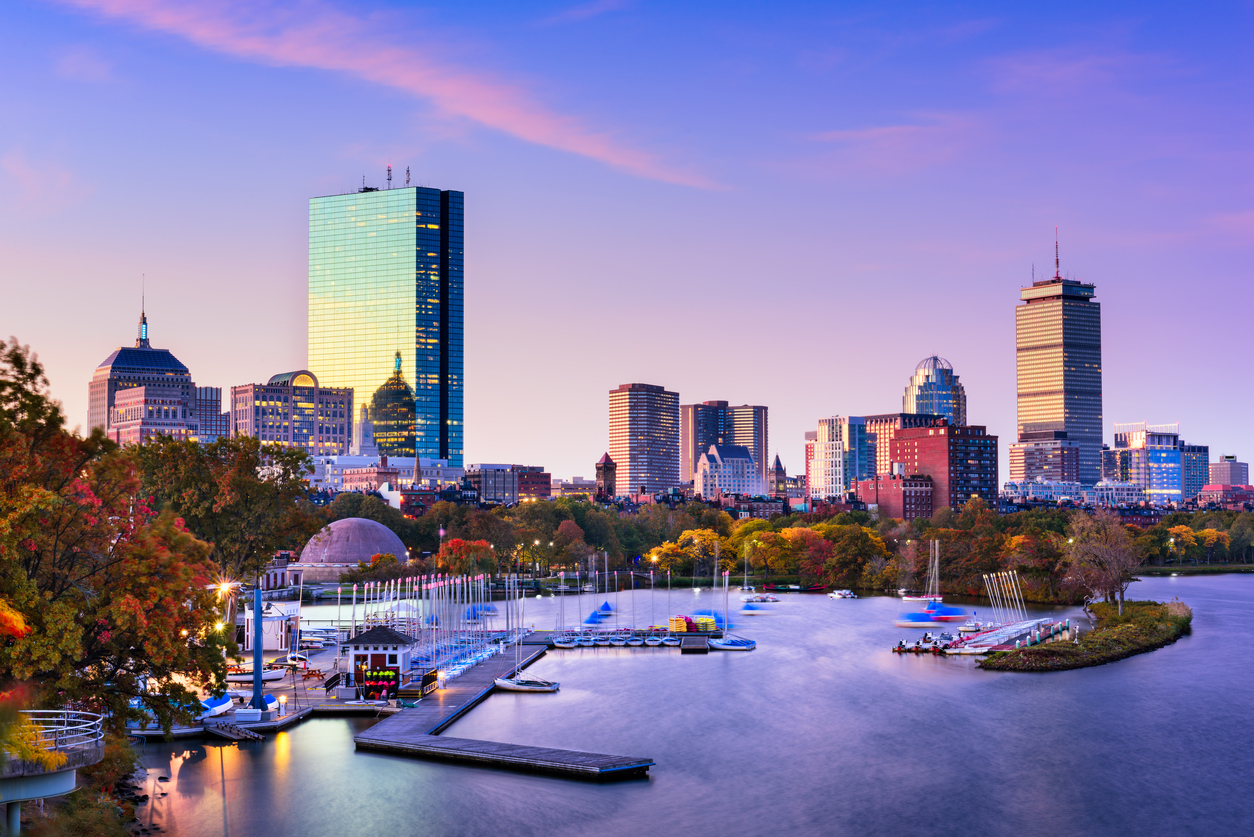 Boston, Massachusetts, USA skyline.