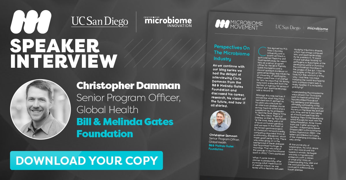 Microbiome Interview Series Banner - Chris Damman